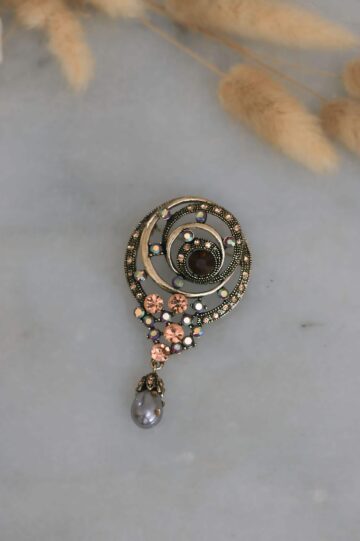 Broche Fleur Perle
