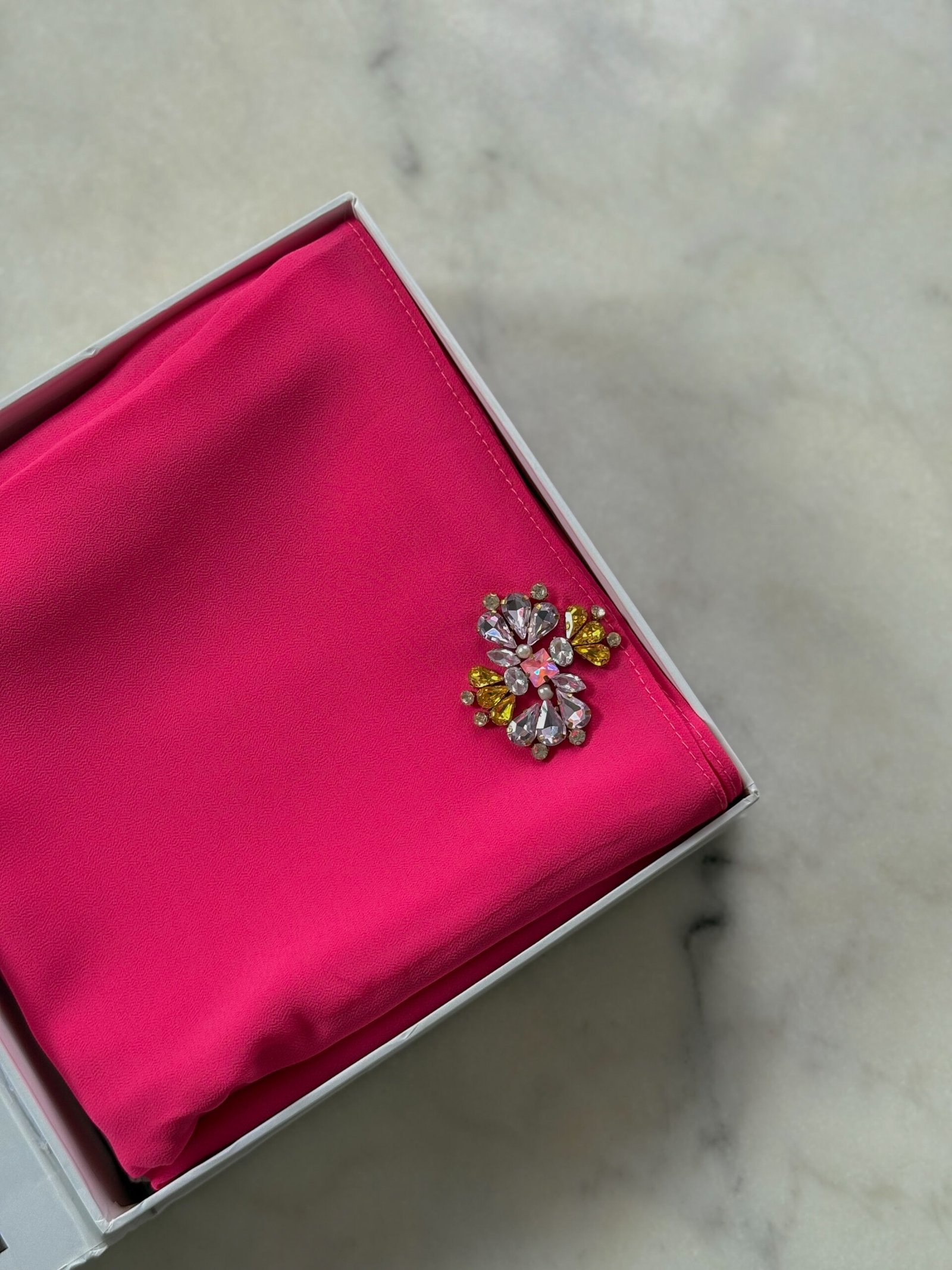 Châle Fuchsia Pearl