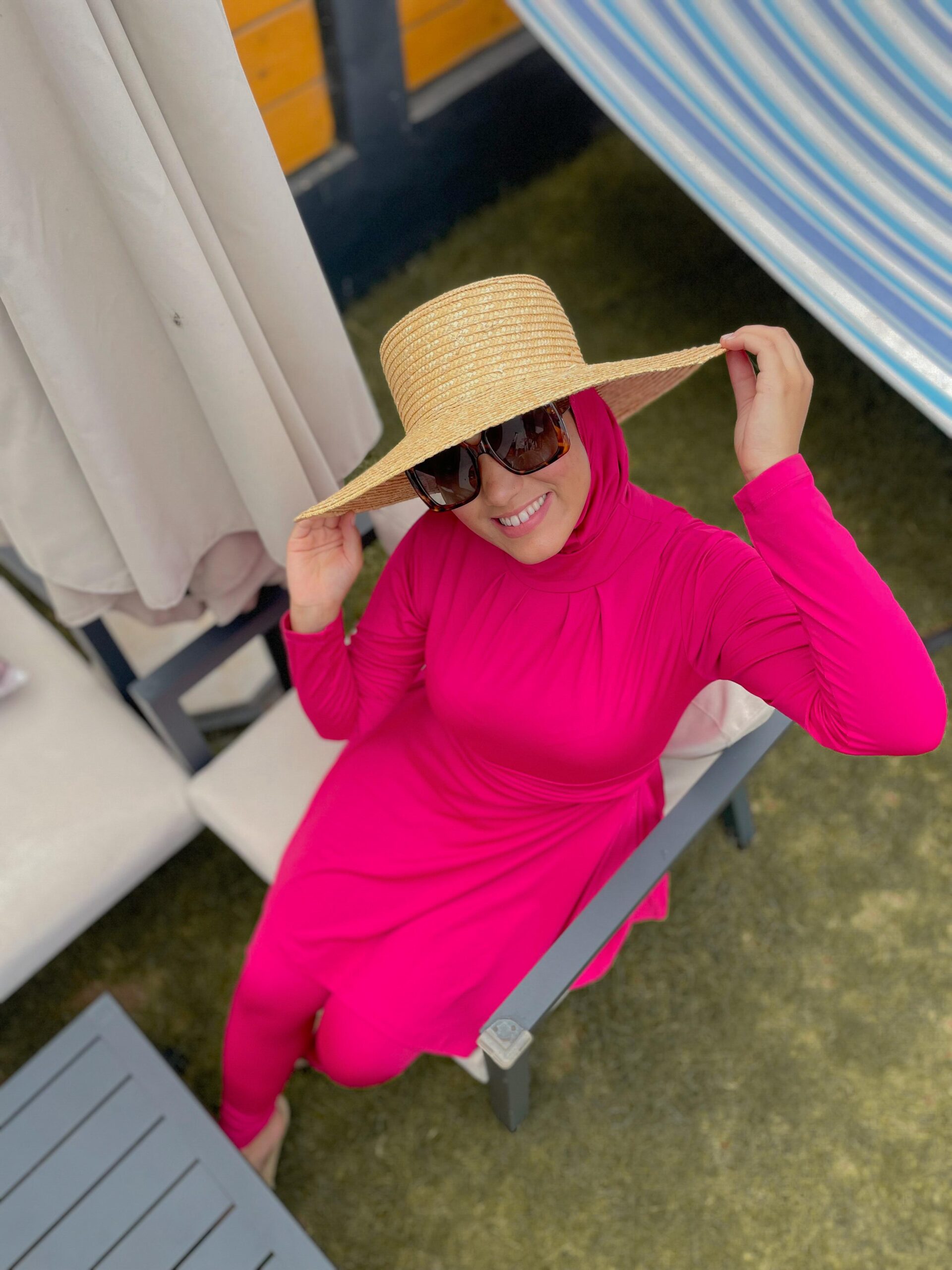 Burkini 4 pièces L/XL Fuchsia