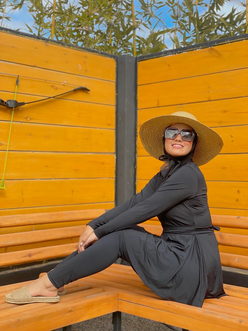 Burkini pièces waterproof Noir XS