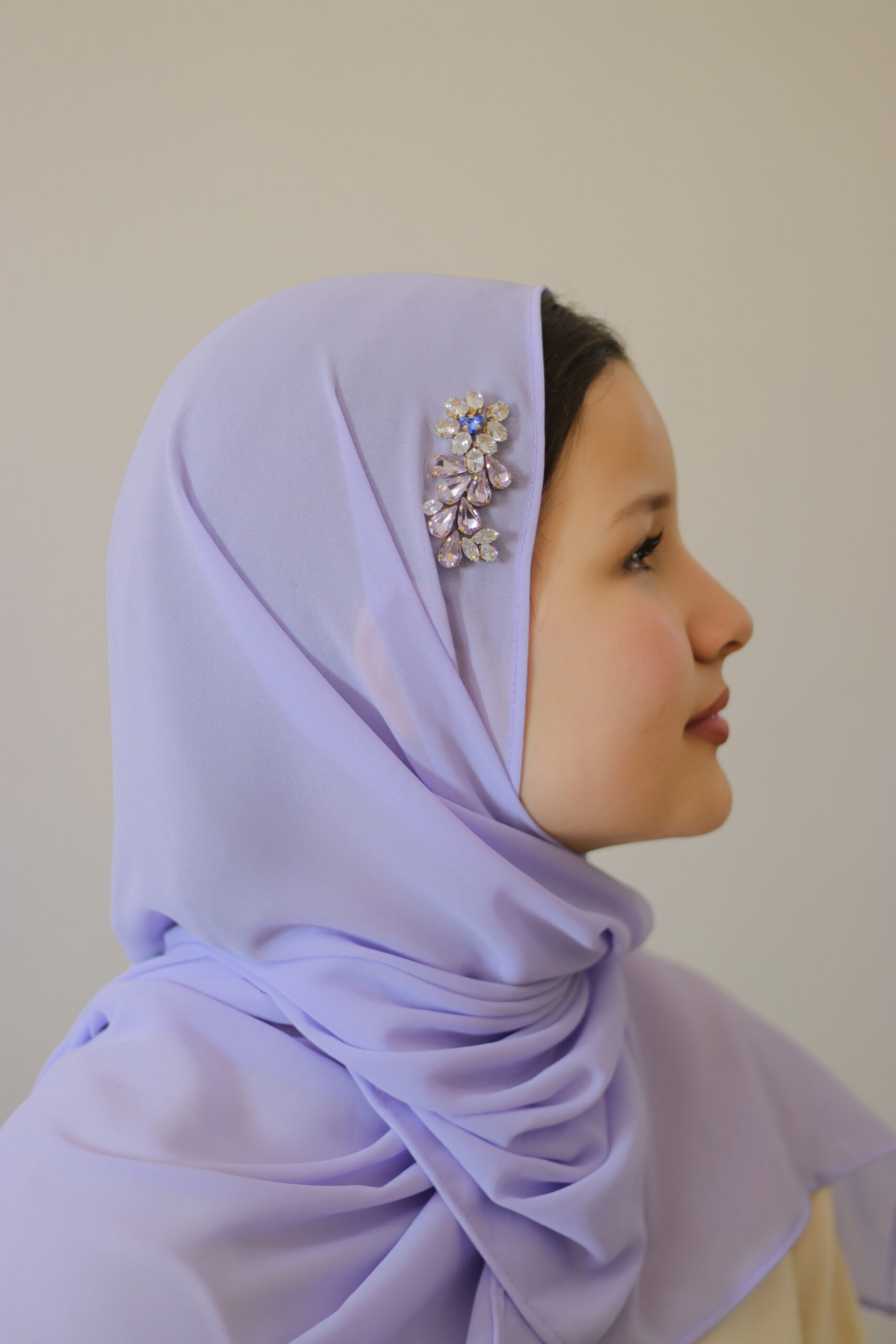 Châle chiffon premium - Lavender