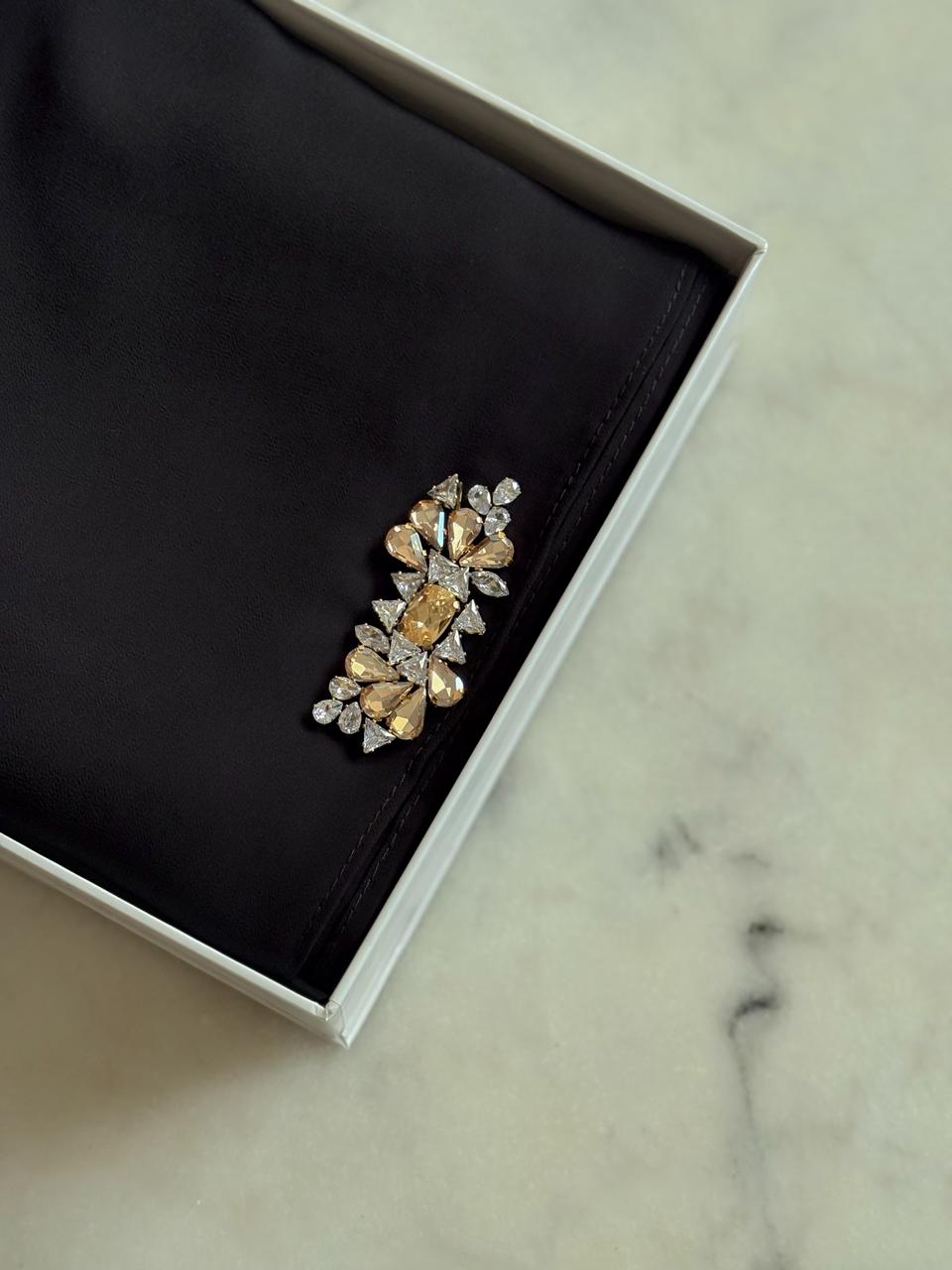 Châle chiffon premium -Black